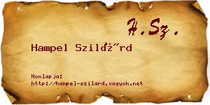Hampel Szilárd névjegykártya