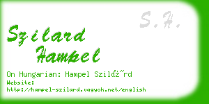 szilard hampel business card